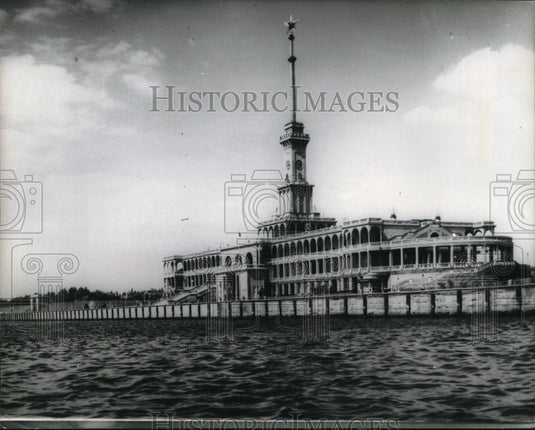 1966 Press Photo Khimki, USSR harbor on the Khimki River - Historic Images