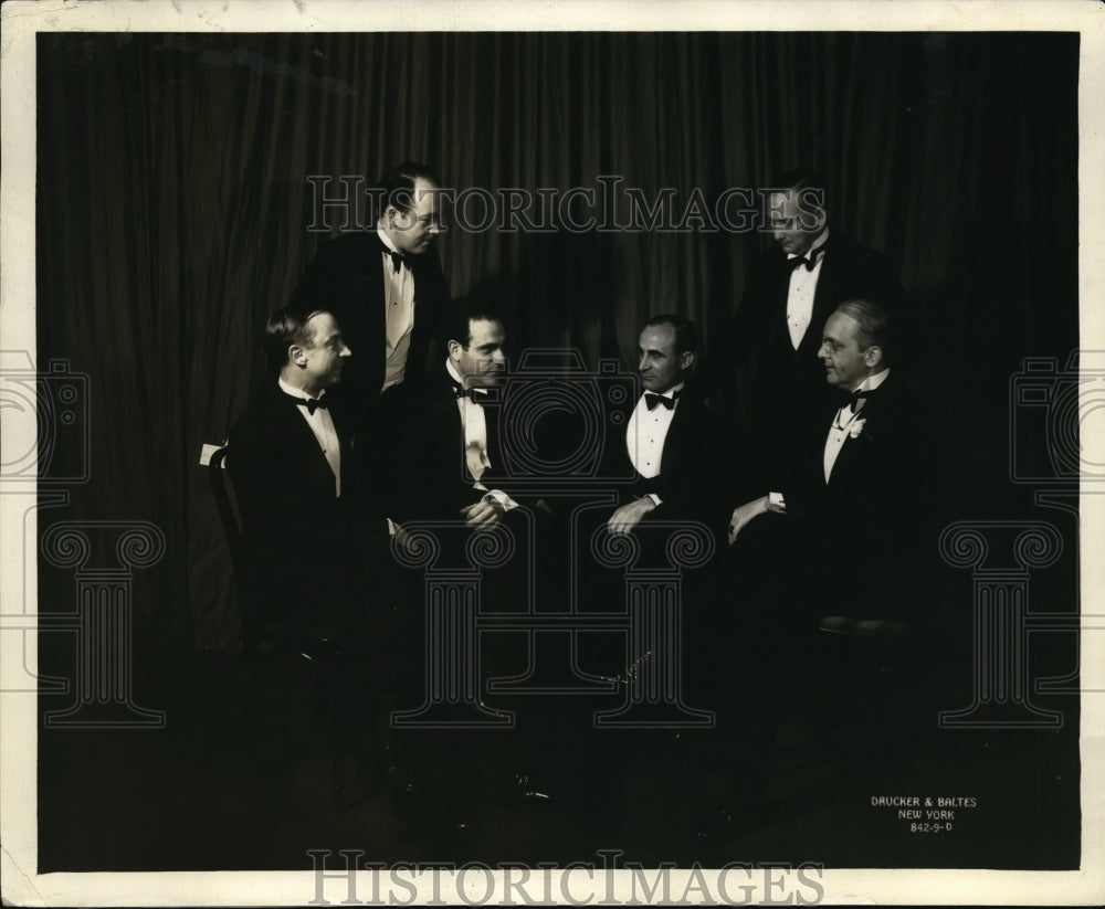 1929 Press Photo David Mendoza, Norman Brokenshire, LJ Chatten,Ralph Wentworthy - Historic Images