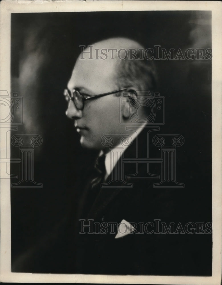 1925 Press Photo William H Priess Businessman - Historic Images