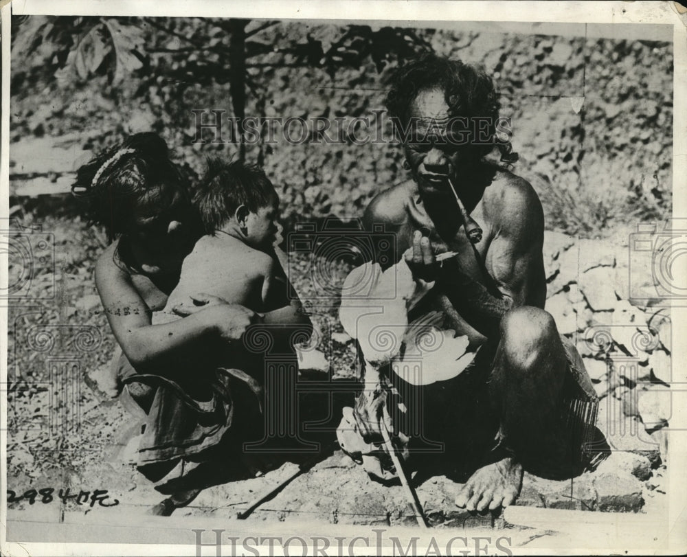 1931 Press Photo Philippine natives at a camp - Historic Images
