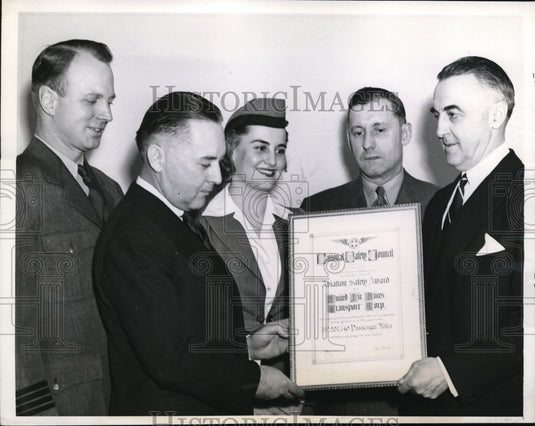 1942 Press Photo W. Patterson, Col. Stilwell, Capt. Templeton, Schilbach, Kline - Historic Images