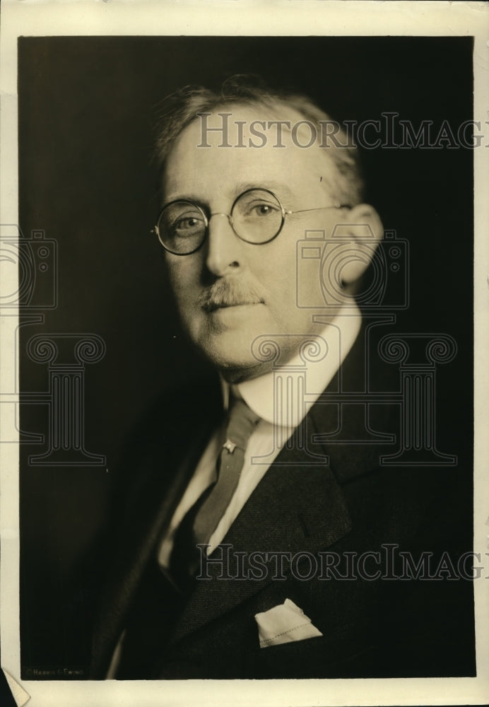 1923 Press Photo Dr. Glenn Levin Swiggett, Advisory Council chairman - Historic Images