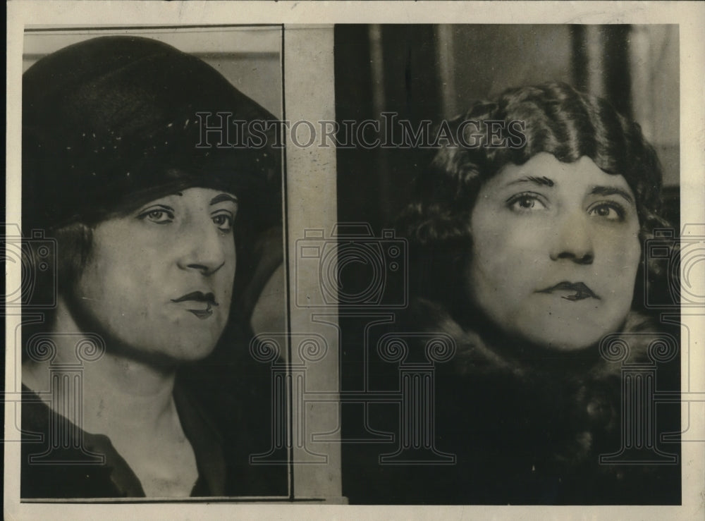 1923 Press Photo Annabelle McGinnis, Myna Pioch, Love Quadrangle Members - Historic Images