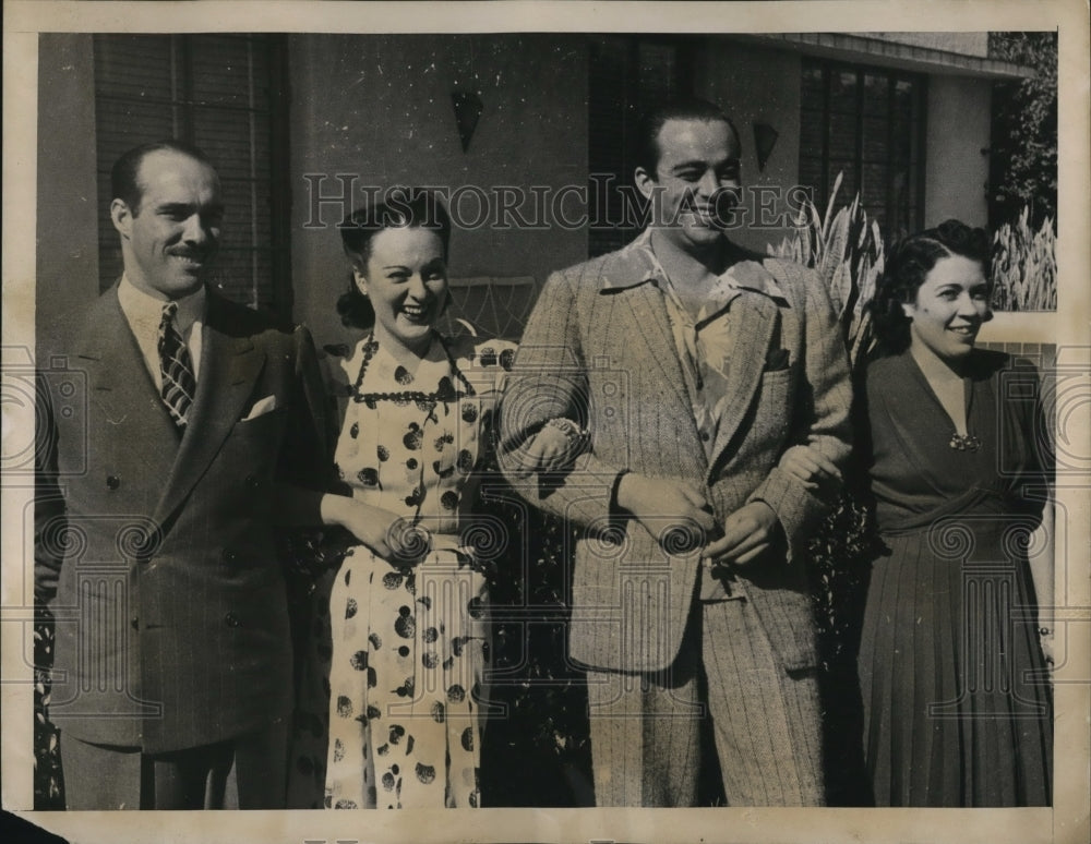 1940 Press Photo Woolworth Donahue, Frederico Mejer &amp; Wives in Havana, Cuba - Historic Images