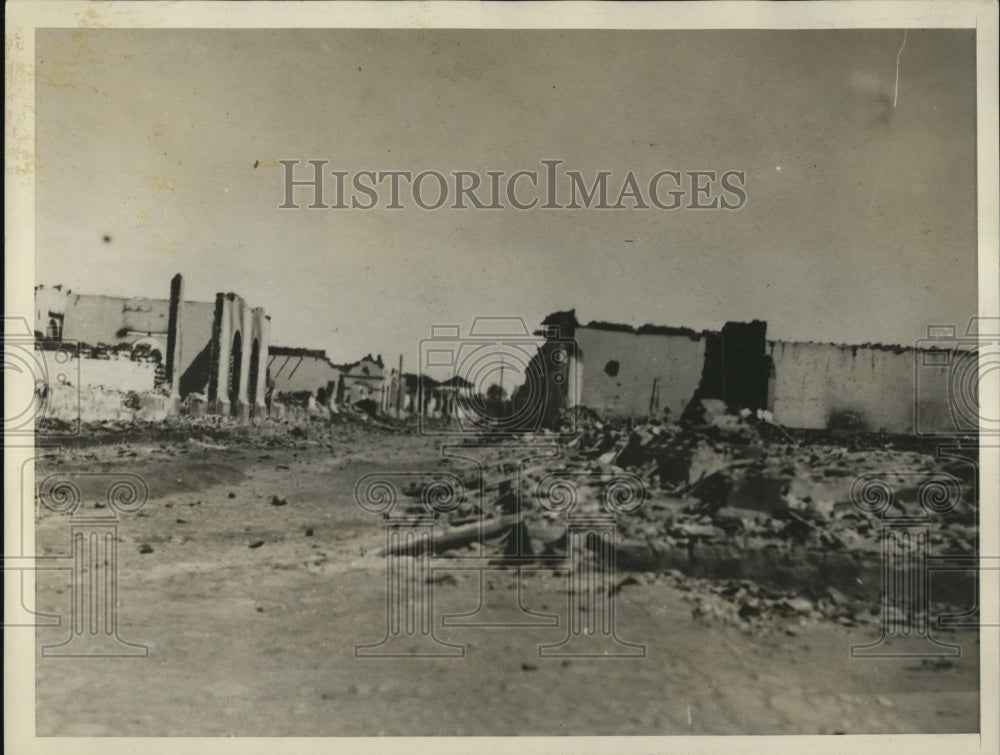 1927 Press Photo  Central Ave in Cjmandeges MNicaragua after bombardment - Historic Images