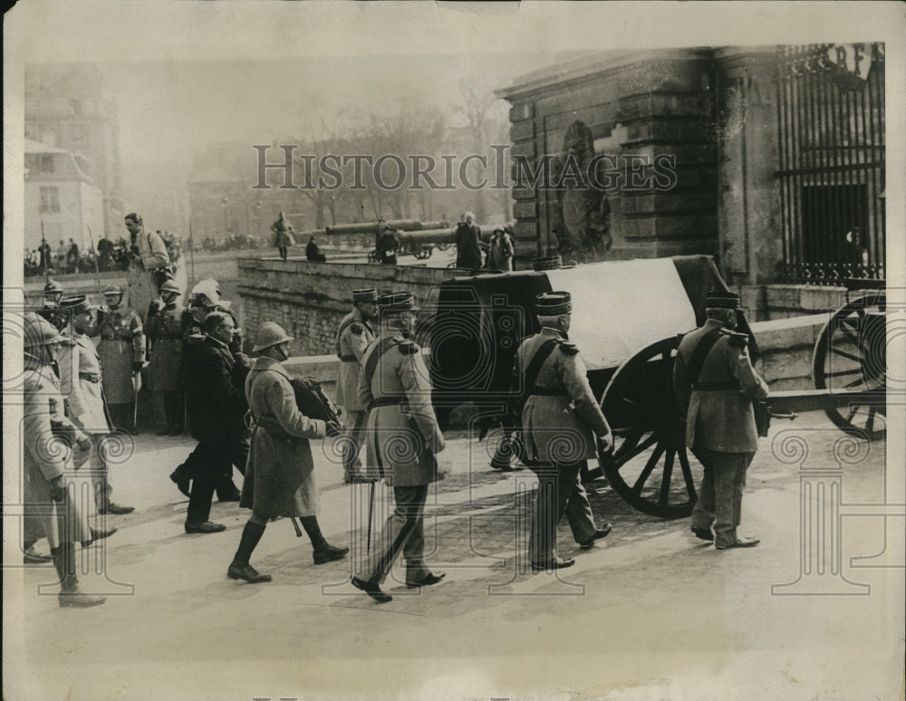 1919 Press Photo General Maurice Sarrail&#39;s funeral in Paris. - Historic Images