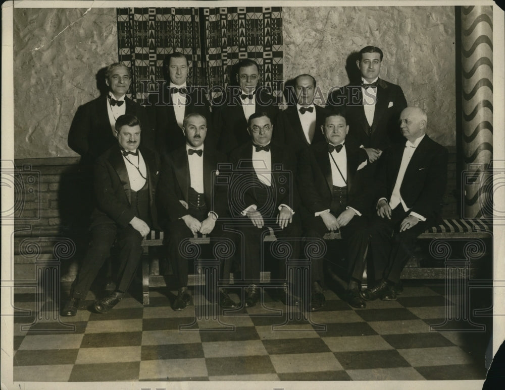 1928 Press Photo l to r: Benjamin F. Spellman, Judge William Shilvers, Judge - Historic Images