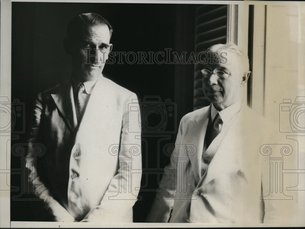 1923 Press Photo Senor Lopez Ferrer &amp; Cuban President Grau San Martin-Historic Images