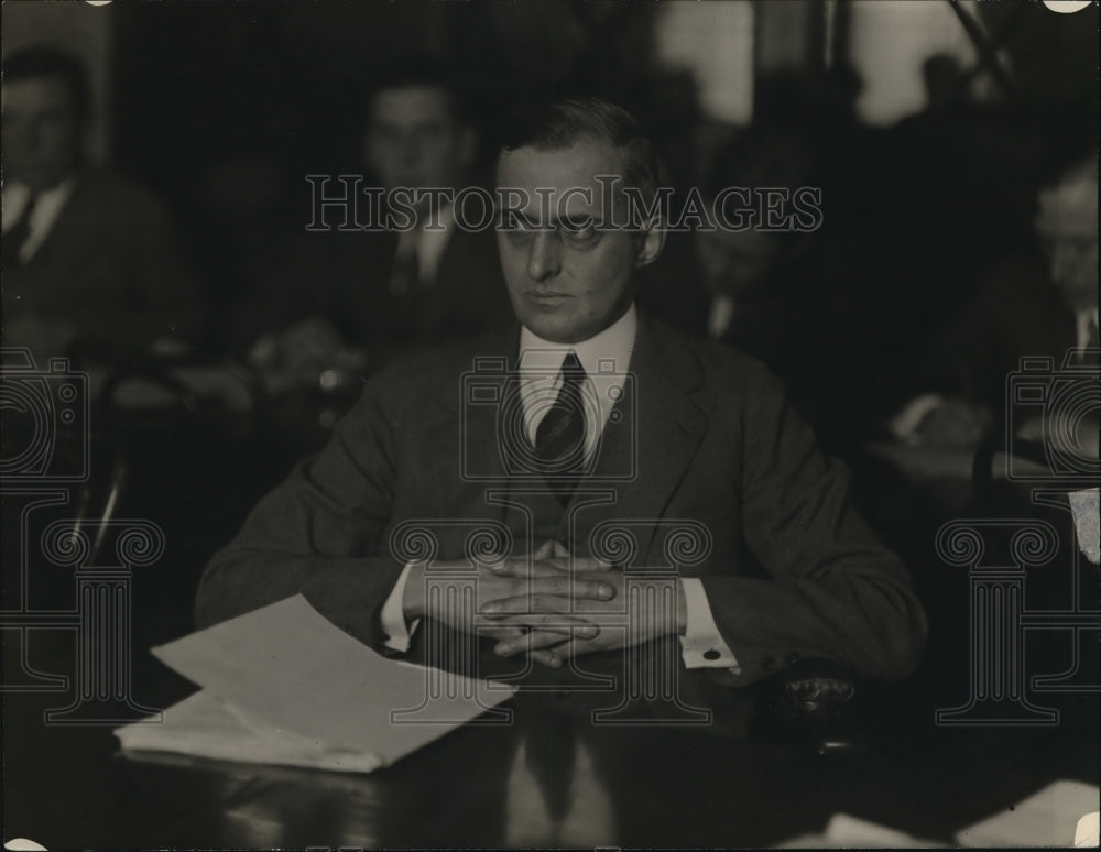 1924 Press Photo Guy Emerson VP of Bank &amp; Trust Co of NY - Historic Images