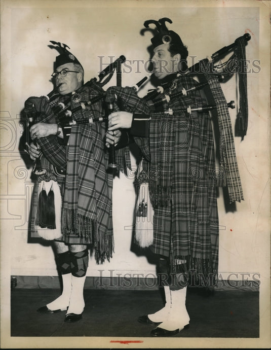 1950 Press Photo Robert K Donaldson & Robert Scott Chandler,Cleveland Kitty Band - Historic Images
