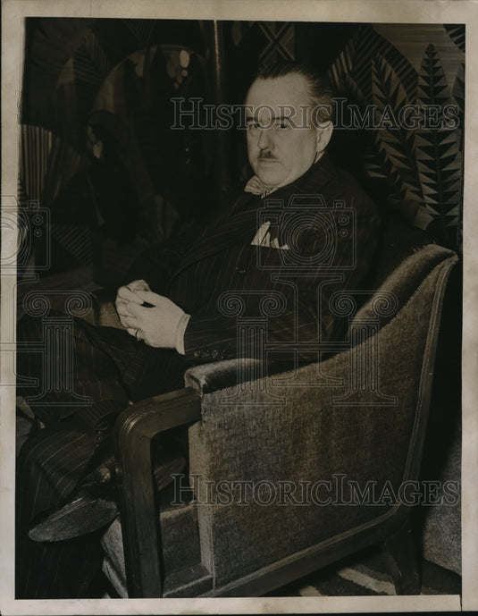 1939 Press Photo Roy Howard, President of the Scripps Howard Newspapers - Historic Images