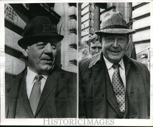 1970 Press Photo Nick Skorich & Harold Sauerbrei testifies in anti-trust hearing - Historic Images