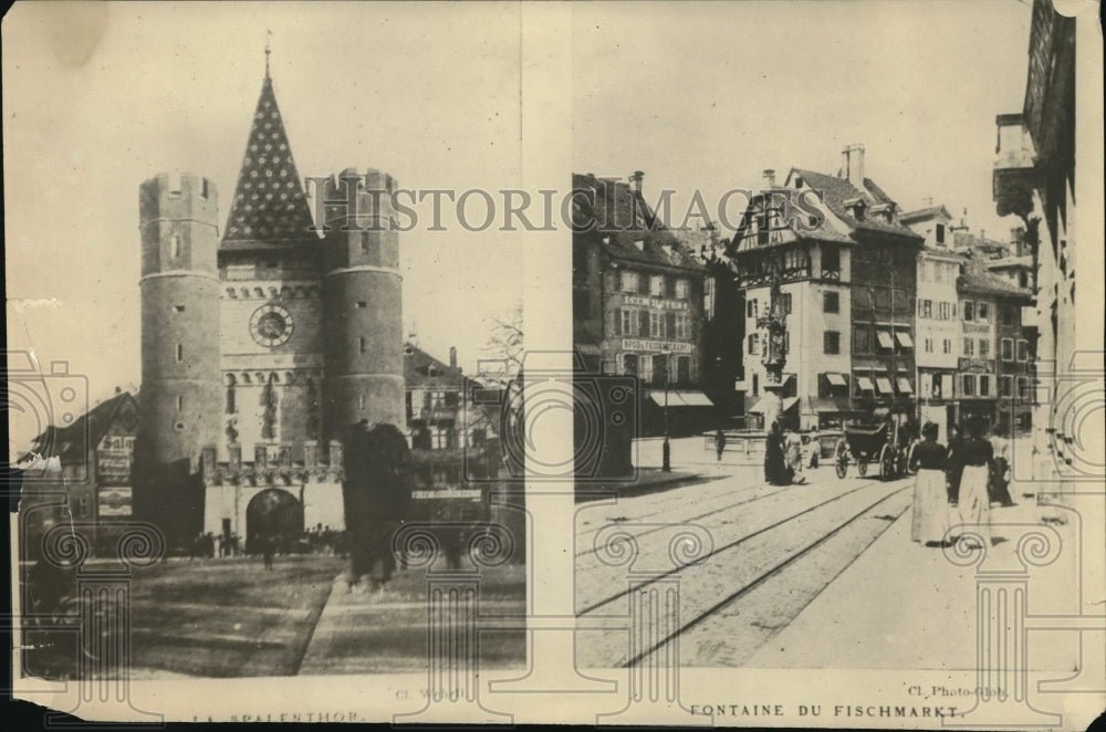 1919 Press Photo General View of Bale City Switzerland - Historic Images