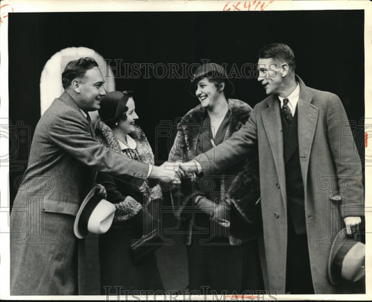 1933 Press Photo Mr & Mrs Don Miller, Mr & Mrs P. Laydon - Historic Images