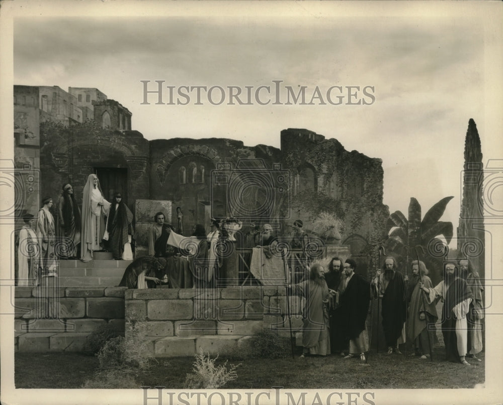 1931 Press Photo Scene from a Passion Play - Historic Images