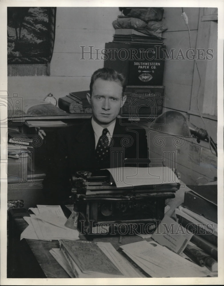 1939 Press Photo HB Fox, named Beast Newspaper Writer of 1939-Historic Images