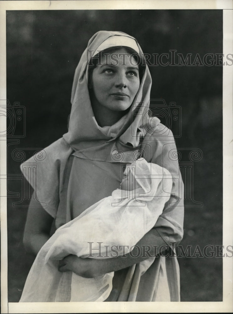 1932 Press Photo Marianne Hirst as Mary  in The Shepard Who Stayed Behind - Historic Images