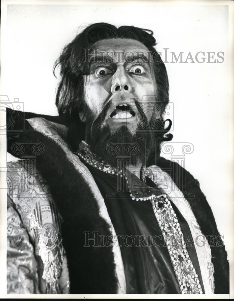 1962 Press Photo Jerome Hines Portrays Boris Godunov in Soviet Union - Historic Images