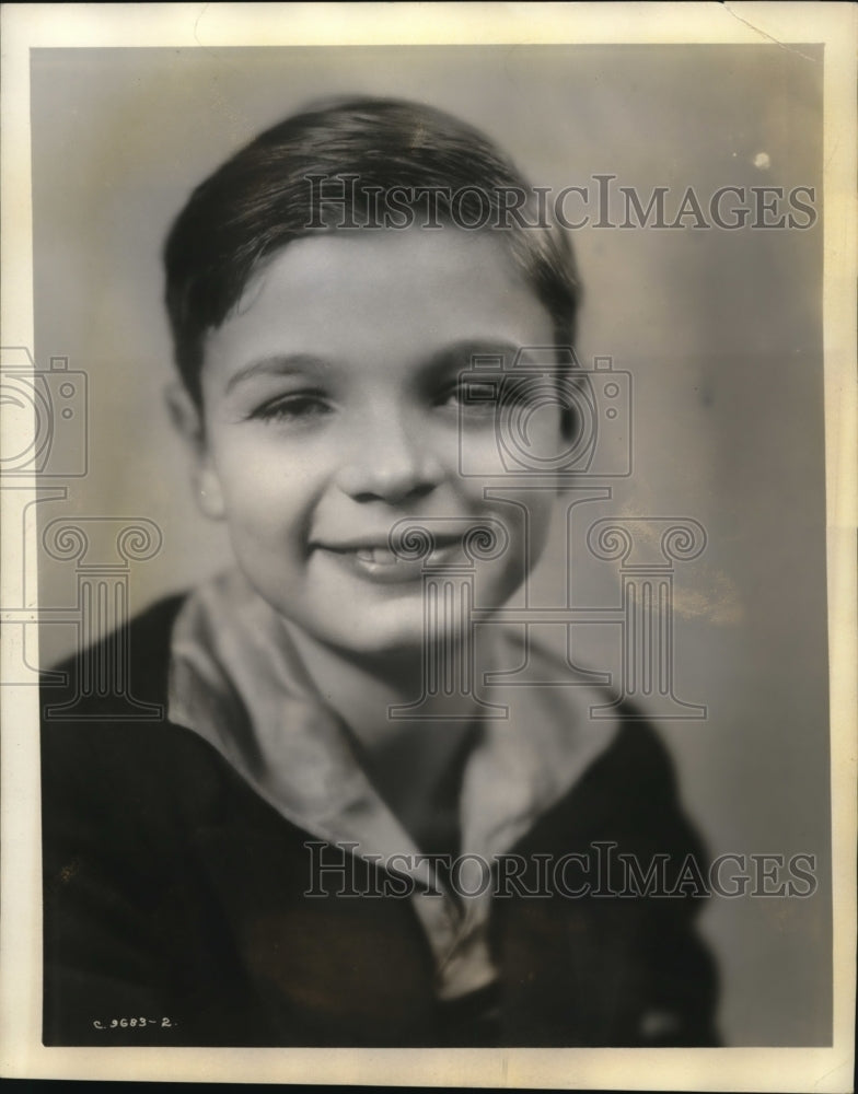 1931 Press Photo Donals Hughes age 11 Rollo on the radio - Historic Images