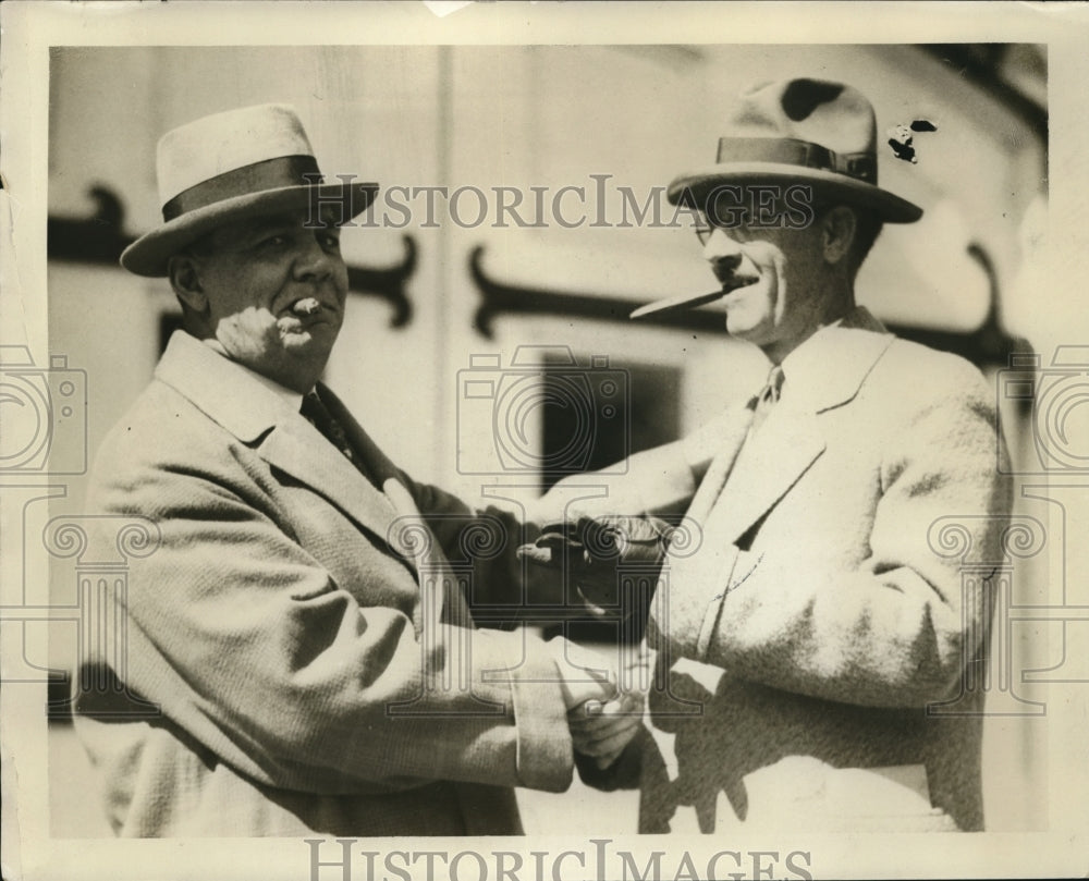 1928 Press Photo J.H. McMiller and John Moxon - Historic Images