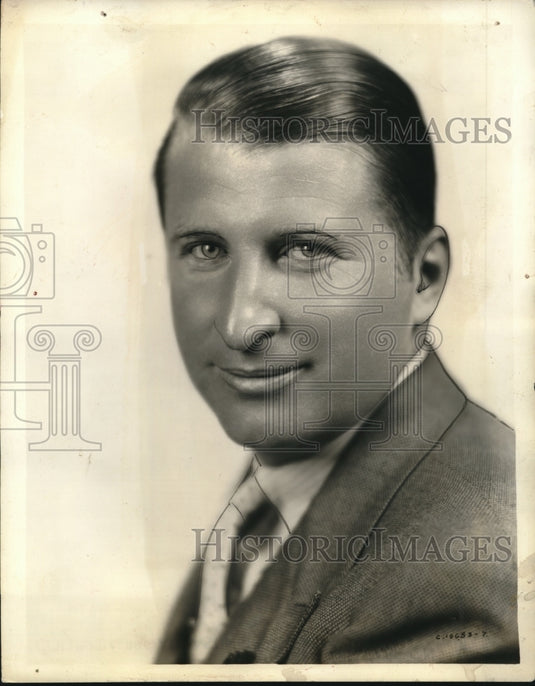 1931 Press Photo Fred Hillebrand First Rank Comedian - Historic Images