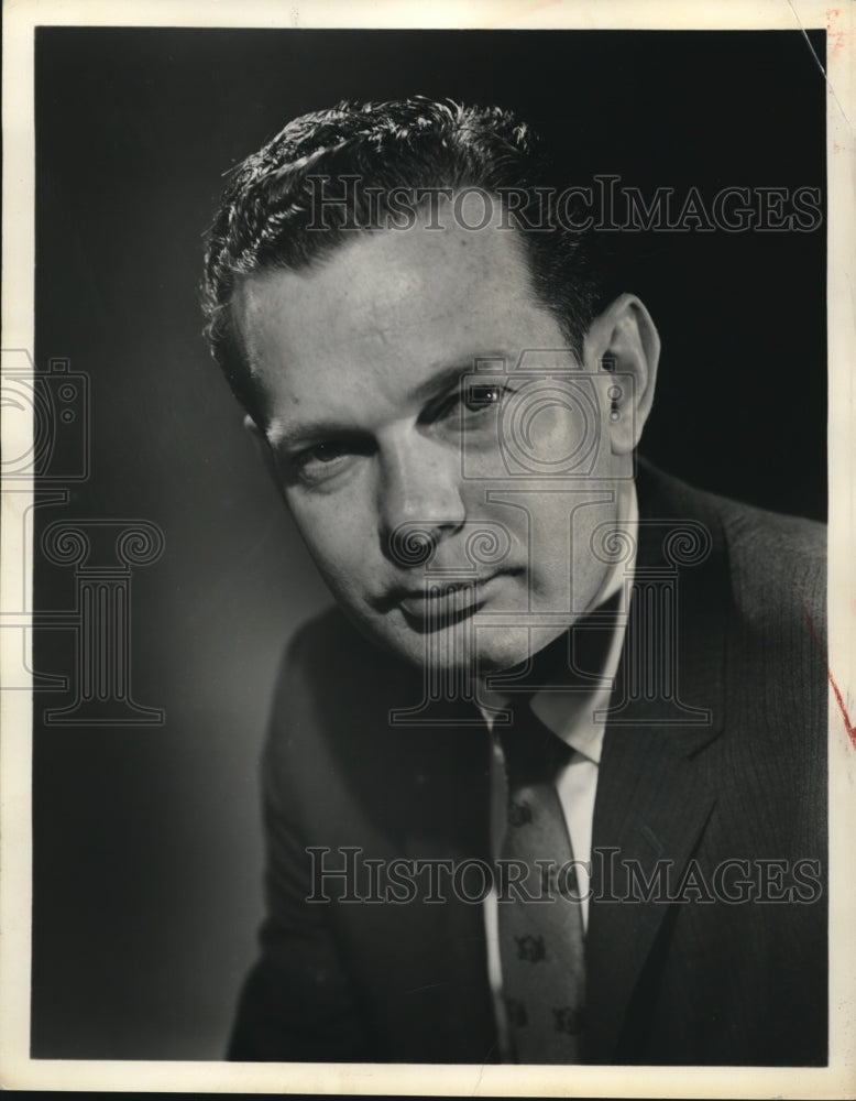 1963 Press Photo David Brinkley Newscaster - Historic Images