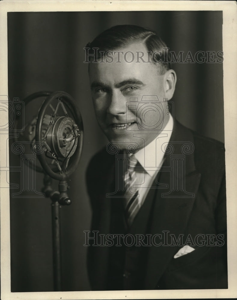 1929 Press Photo Frank Gage Assistant Program Director NBC - Historic Images
