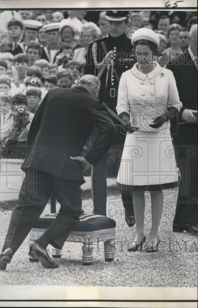 1967 Knighthood on Sir Francis Chichester at Public Ceremony-Historic Images