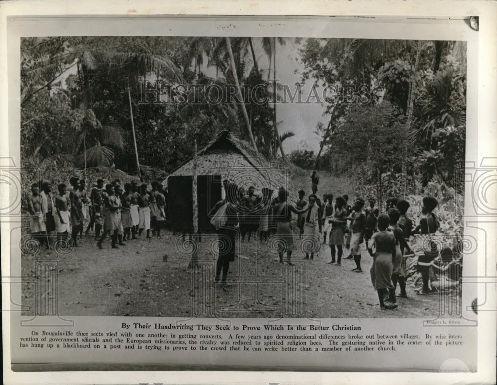 1942 Press Photo Solomon Islands, intervention of European Missionaries - Historic Images