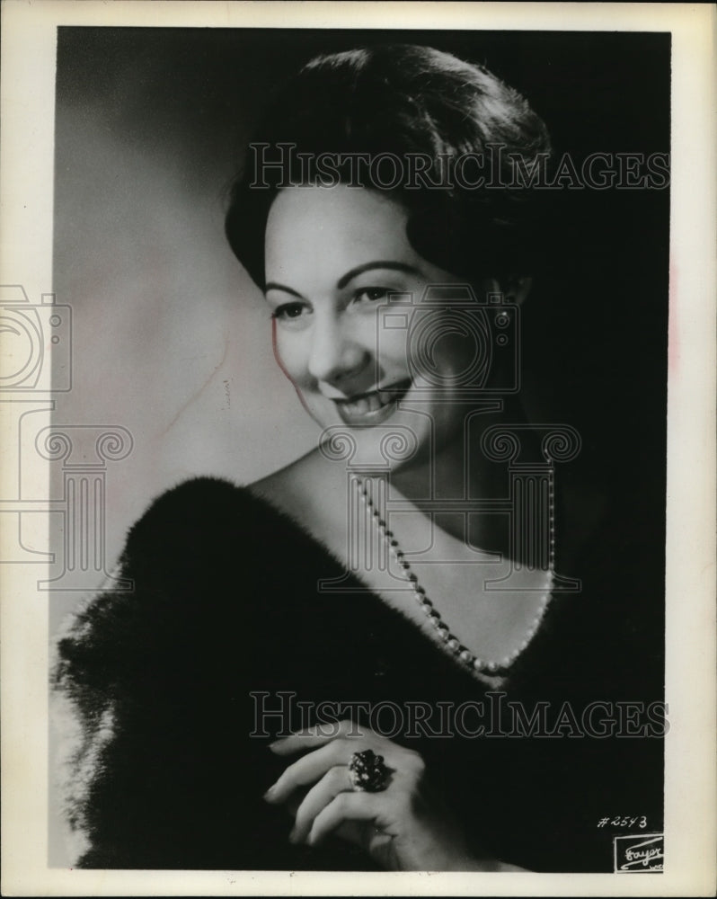 1965 Press Photo Renata Tebaldi - Historic Images