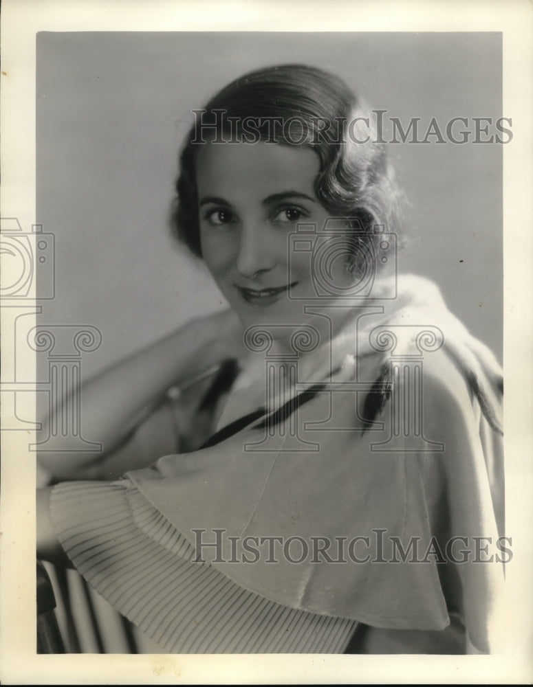 1931 Press Photo Jessica Dragonette, Most popular female star of the NBC - Historic Images