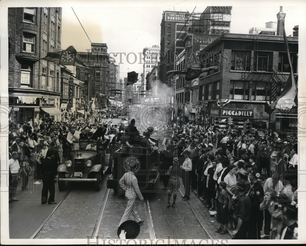 1941 Press Photo Milwaukee Wis American legion convention - Historic Images