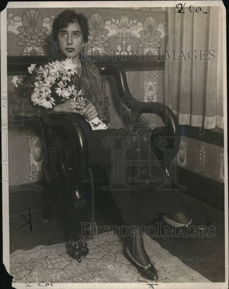 1924 Press Photo Mrs Francisco Villa at her home - Historic Images