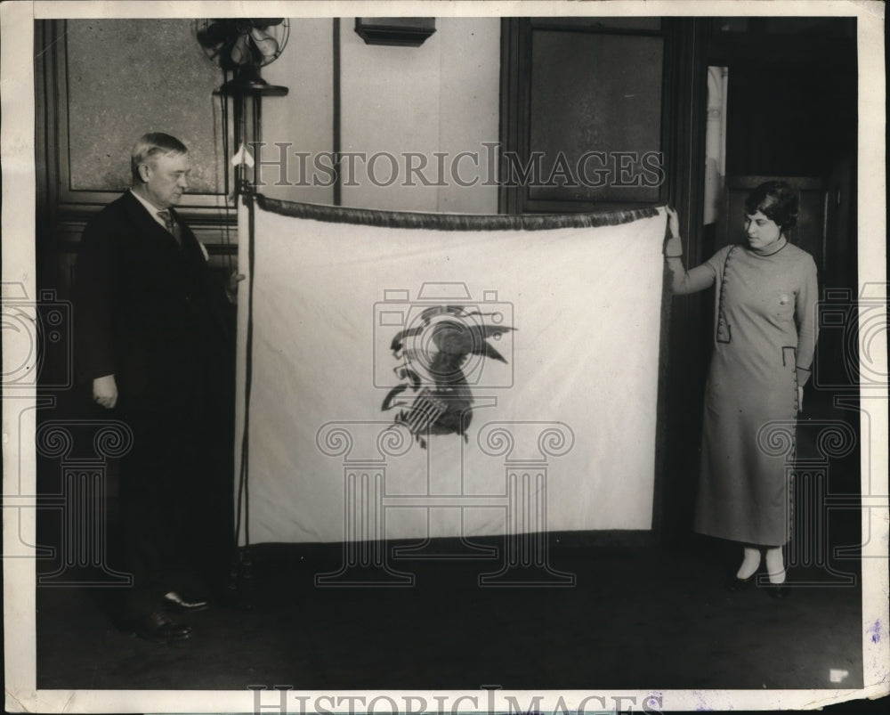 1924 Press Photo Ms. Jesse L. Thompson and Postmaster Gen. Harry S. Now-Historic Images