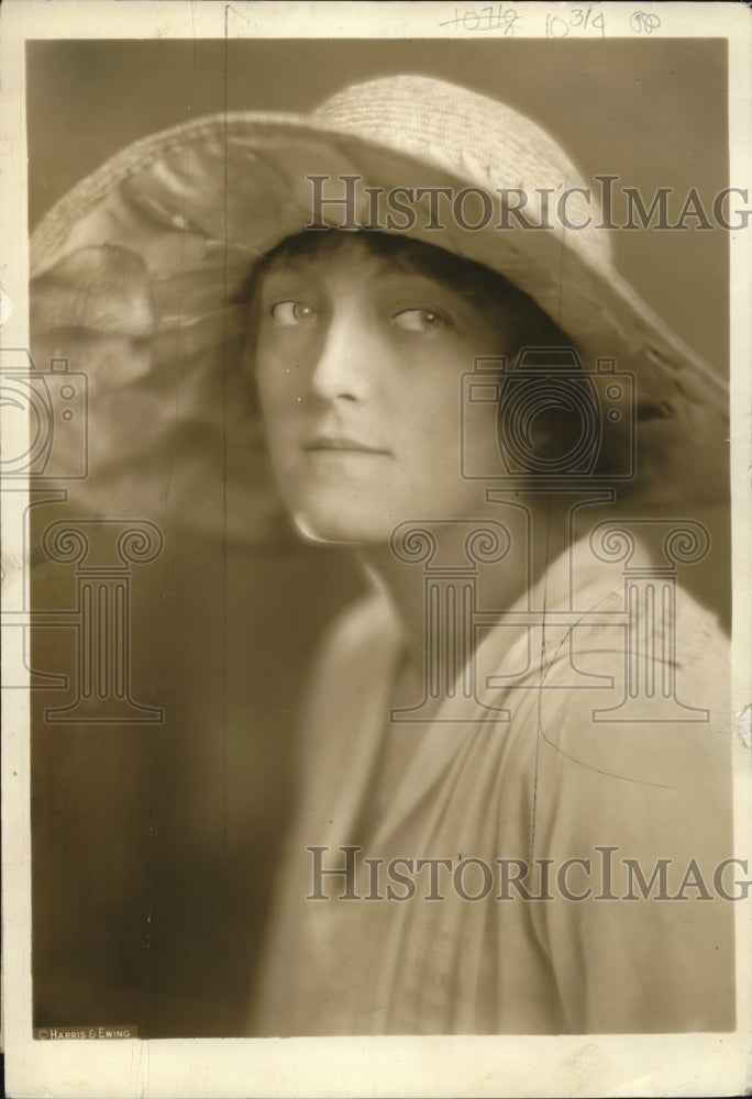 1923 Press Photo Baroness Von Plessen to spend winter in Washington-Historic Images