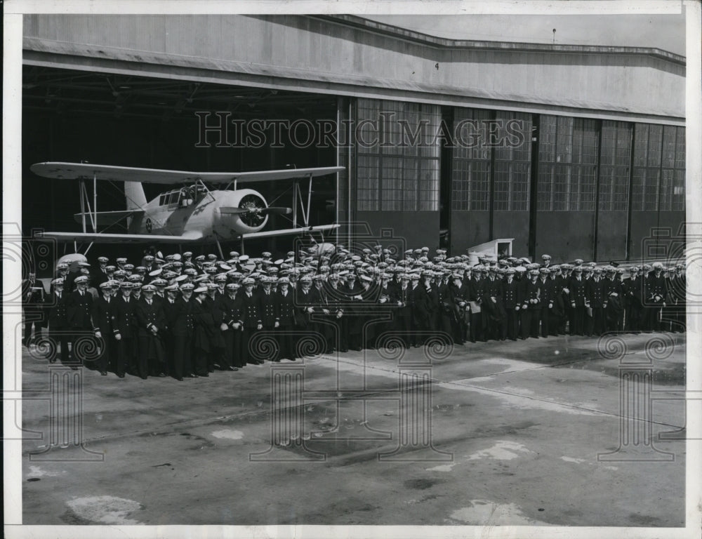 1941 LA Calif New Ensigns under Lt OJ MacCalman command-Historic Images