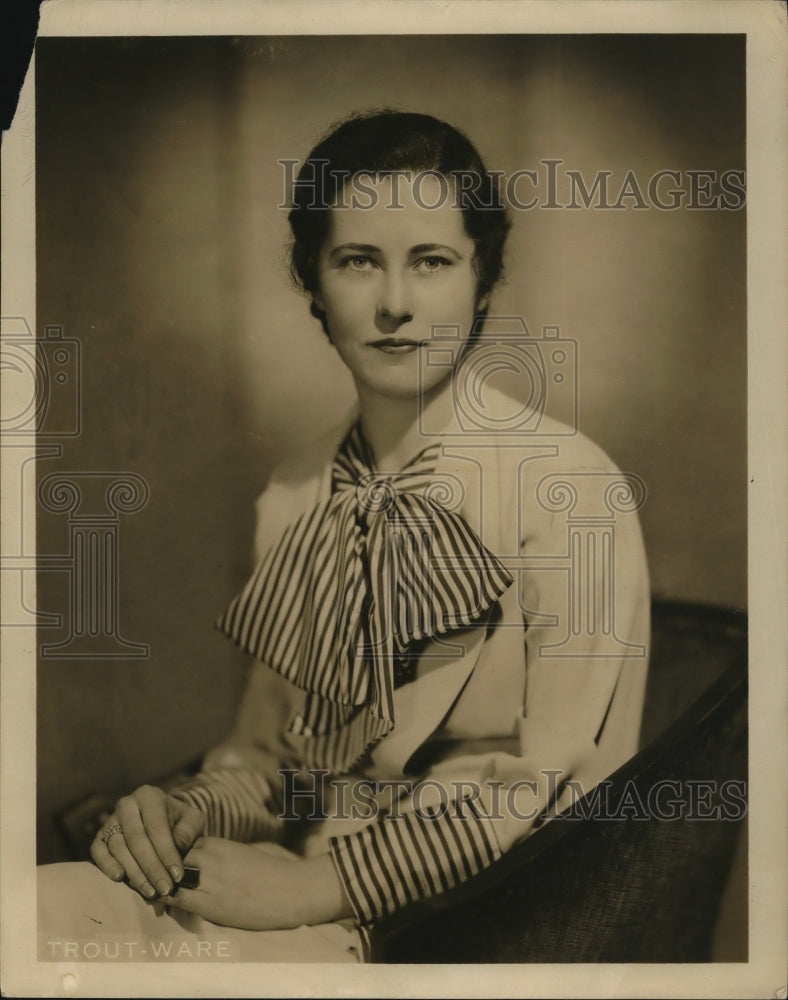 1934 Press Photo Miss Ann Freghan engagement photo-Historic Images