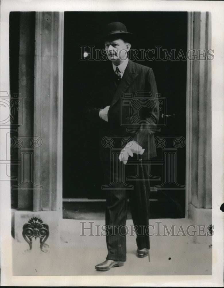 1939 Count Edward Raczynski leaving No. 10 Downing Street, England - Historic Images