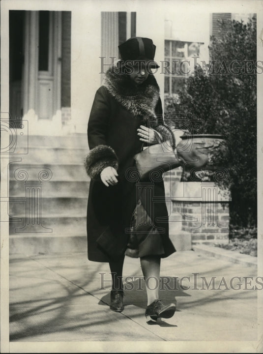1930 Press Photo Helen Taft Manning visits ailing father, Ex-Pres. William Taft-Historic Images