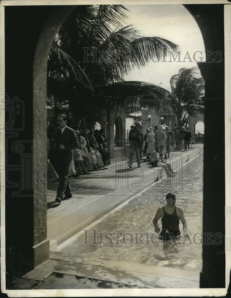 1931 Press Photo Breakers Casino pool Palm Beach Florida-Historic Images