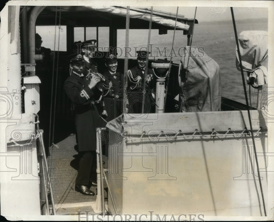 1931 Japanese Royalty Prince & Princess Takamatsu on US Destroyer-Historic Images