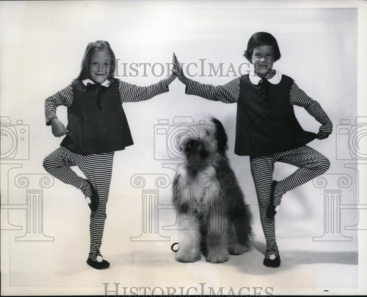 1959 Press Photo NYC Child dancers in leotards by Gibbs- Historic Images