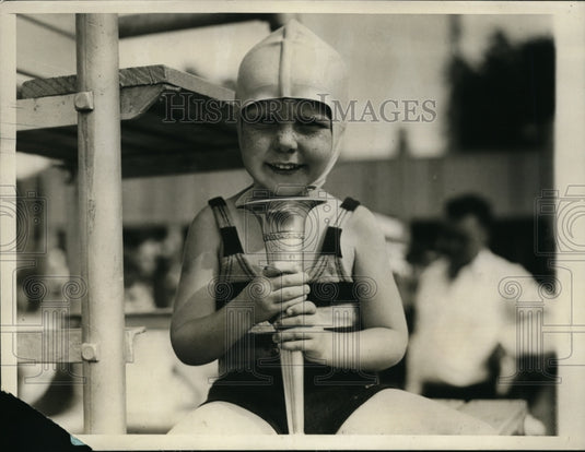 1929 Press Photo Paul Cleary Jr World Diving Championship Defending His Title - Historic Images