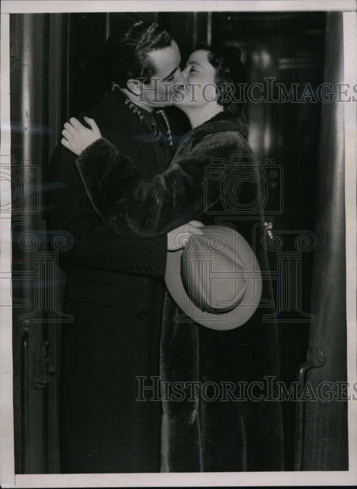 1936 Press Photo Nino Martini Metropolitan opera tenor & sister Yolanda- Historic Images