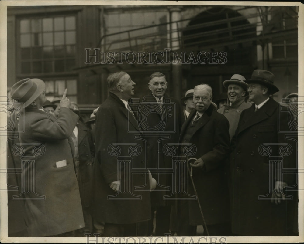 1929 Press Photo Chicago mayor Bill Thompson,&amp; Giv Johnson of Boston-Historic Images