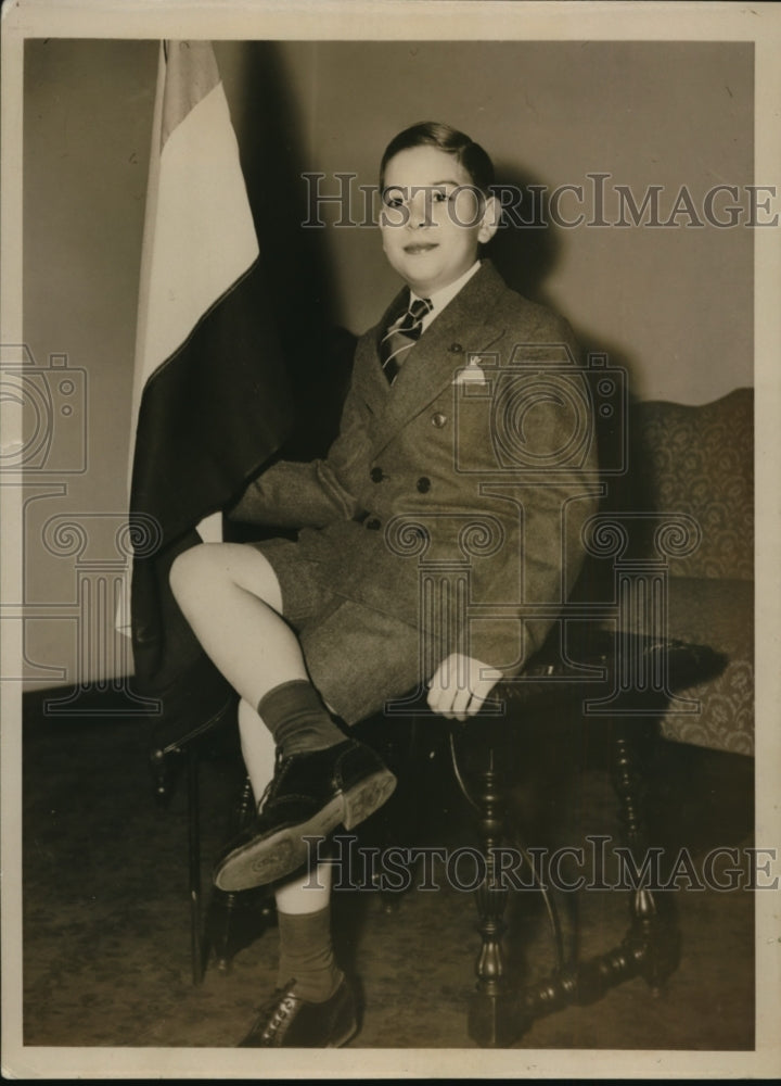 1937 Press Photo Cesar Caceres Son of Secretary of Honduran Legation-Historic Images