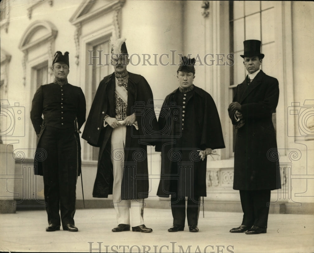 1923 Press Photo Dr JB Hubrecht Sec of Legation of Netherlands & Amb de Graeff-Historic Images
