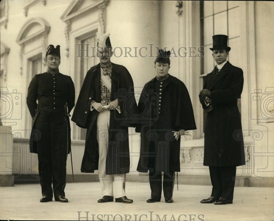 1923 Press Photo Dr JB Hubrecht Sec of Legation of Netherlands & Amb de Graeff-Historic Images