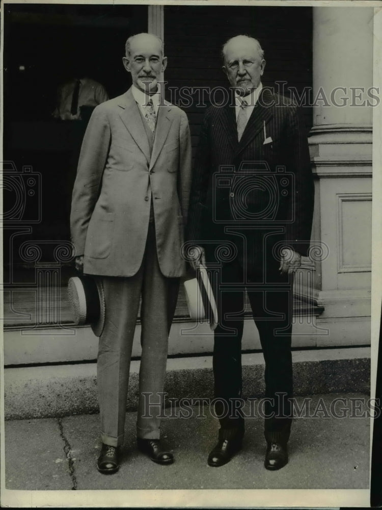 1924 Press Photo Myron L Keith and Senator Frederick Gillett of Massachusetts - Historic Images