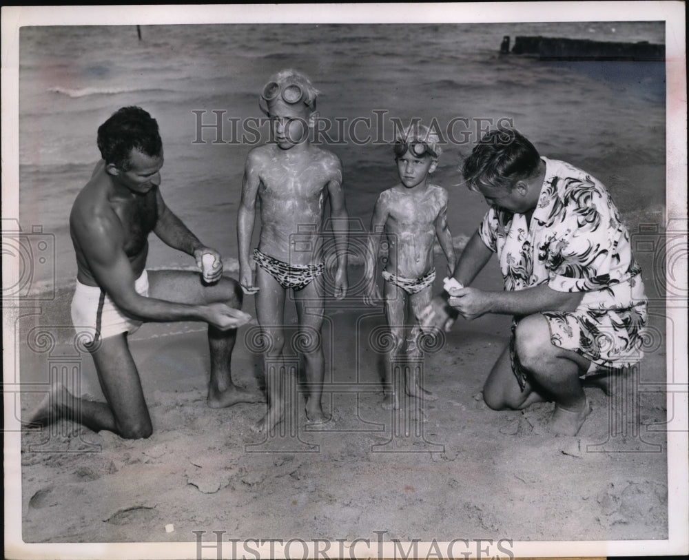 1951 Press Photo Bubba &amp; Kathy Tongay Leaving for Europe to Swim Channel-Historic Images